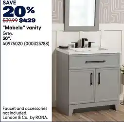 RONA Landon & co. by RONA. 30, Mabela vanity offer