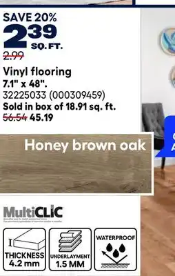 RONA Vinyl flooring 71 × 48 offer