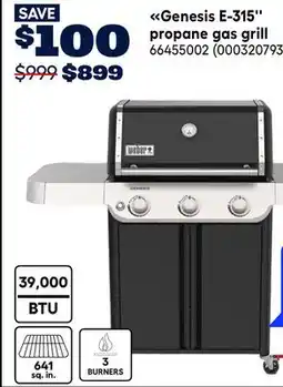 RONA Genesis E-315'' propane gas grill offer