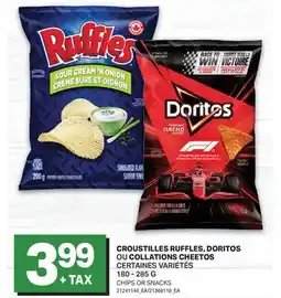 L'Intermarché CROUSTILLES RUFFLES, OU COLLATIONS CHEETOS, 180 - 285 G | CHIPS OR SNACKS offer