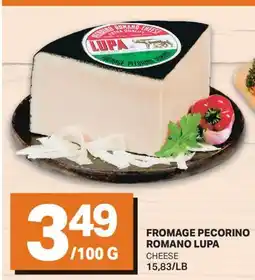 L'Intermarché FROMAGE PECORINO ROMANO | CHEESE offer