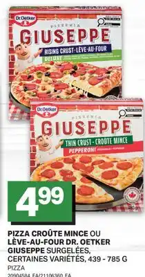 L'Intermarché PIZZA CROÛTE MINCE OU LÈVE-AU-FOUR GIUSEPPE SURGELÉES, 439 - 785 G | PIZZA offer