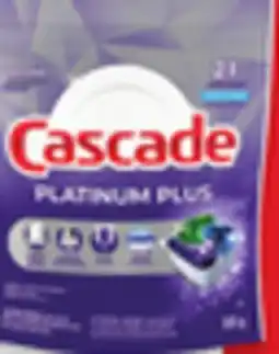 Walmart Cascade ActionPacs 21s - 30s or gel dishwasher detergent 3.4 kg or Clean & Dry Booster rinse aid offer