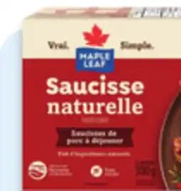 Walmart Maple Leaf fully cooked breakfast sausages offer