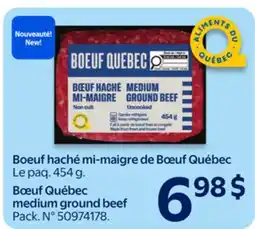 Walmart Bœuf Québec medium ground beef offer