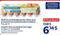 Walmart Organic free-run large brown eggs offer