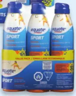 Walmart Equate Sport SPF 30 offer