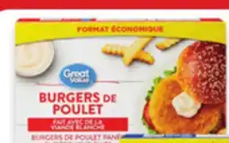 Walmart Great Value breaded chicken burgers offer