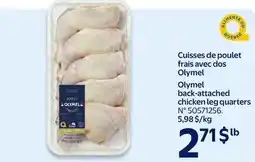 Walmart Olymel back-attached chicken leg quarters offer