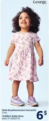 Walmart Toddlers' skater dress offer