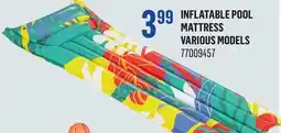 Canac Inflatable Pool Mattress offer