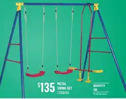 Canac Metal Swing Set offer