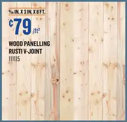 Canac Wood Panelling offer