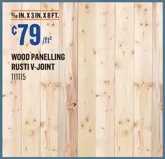 Canac Wood Panelling offer