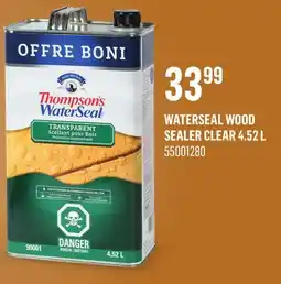 Canac WaterSeal Wood Sealer Clear offer