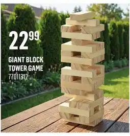 Canac Giant Block Tower Game offer
