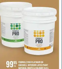 Canac Formule Pro Platinum Interior Latex Paint Natural White & Colours offer