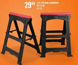 Canac 2-Pc. Folding Sawhorse Set 22 in offer