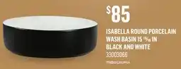 Canac Isabella Round Porcelain Wash Basin 15 15/16 in offer