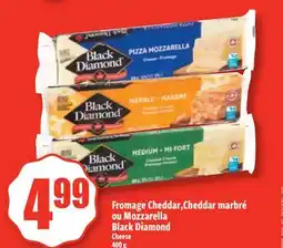 Bonanza Fromage Cheddar, Cheddar marbré ou Mozzarella Black Diamond offer