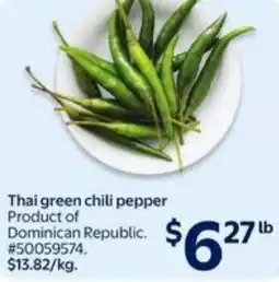 Walmart Thai green chili pepper offer