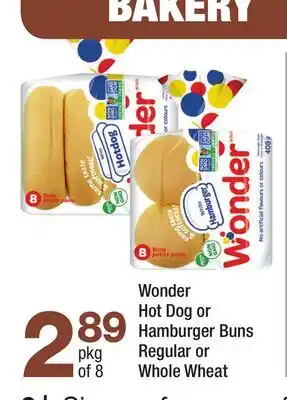 Highland Farms Wonder Hot Dog or Hamburger Buns offer