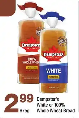 Highland Farms Dempster's White or 100% Whole Wheat Bread offer