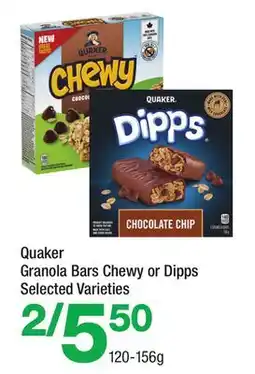 Highland Farms Quaker Granola Bars Chewy Or Dipps offer