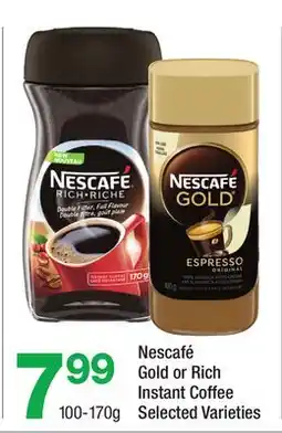 Highland Farms Nescafé Gold or Rich Instant Coffee offer