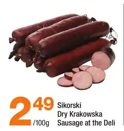 Highland Farms Sikorski Dry Krakowska Sausage at the Deli offer