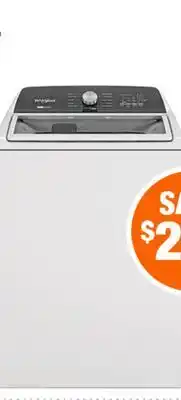 Home Depot 5.4 Cu. Ft. Washer offer