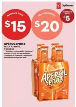 Real Canadian Liquorstore Aperol Spritz offer