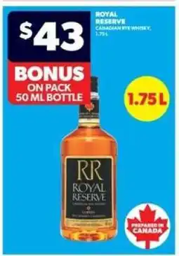 Real Canadian Liquorstore Royal Reserve Canadian Rye Whisky offer