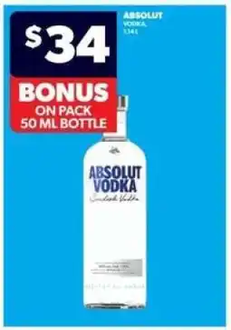 Real Canadian Liquorstore Absolut Vodka offer