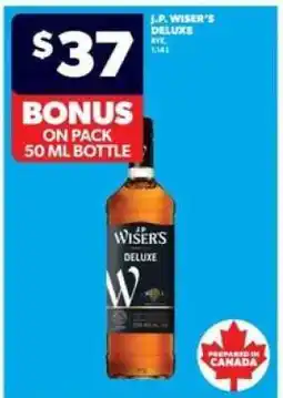 Real Canadian Liquorstore J.P. Wiser's Deluxe offer