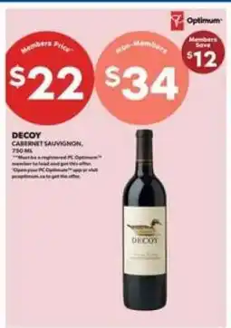 Real Canadian Liquorstore DECOY CABERNET SAUVIGNON, 750 ML offer