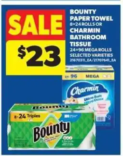 Real Canadian Superstore Bounty Paper Towel or Charmin Bathroom Tissue offer