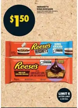 Real Canadian Superstore HERSHEY'S King Size Bars offer