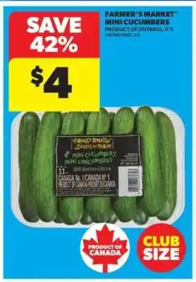 Real Canadian Superstore FARMER'S MARKET MINI CUCUMBERS offer