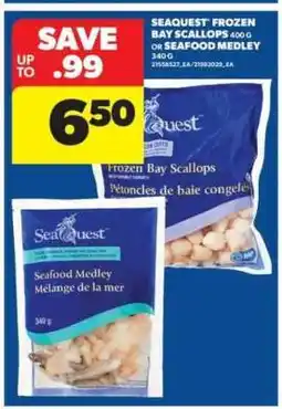 Real Canadian Superstore Seaquest Frozen Bay Scallops or Seafood Medley offer
