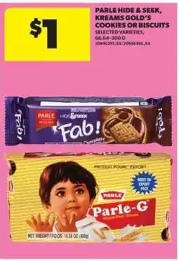 Real Canadian Superstore Parle Hide & Seek, Kreams Gold's Cookies or Biscuits offer