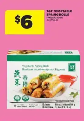 Real Canadian Superstore T&T Vegetable Spring Rolls offer