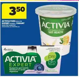 Real Canadian Superstore ACTIVIA TUBS or EXPERT YOGURT offer