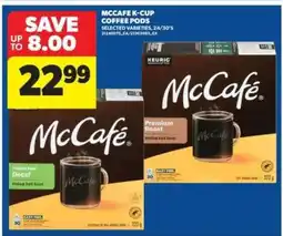 Real Canadian Superstore McCafé K-Cup Coffee Pods offer