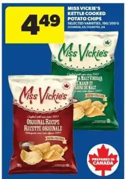 Real Canadian Superstore MISS VICKIE'S KETTLE COOKED POTATO CHIPS offer