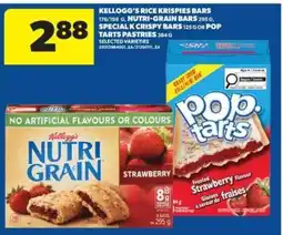 Real Canadian Superstore Kellogg's Rice Krispies Bars, Nutri-Grain Bars, Special K Crispy Bars, Pop Tarts Pastries offer