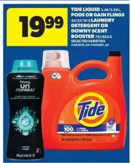 Real Canadian Superstore Tide Liquid, Pods or Gain Flings offer