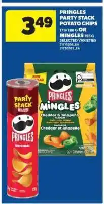 Real Canadian Superstore Pringles Party Stack Potato Chips or Mingles offer