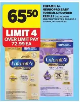 Real Canadian Superstore Enfamil A+ NeuroPro Baby Formula Powder Refills offer