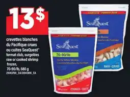 Maxi SeaQuest crevettes blanches du Pacifique crues ou cuites offer